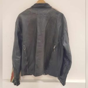 Jackets & Coats | Vintage 9s Perfecto Style Racing Leather Jacket ...